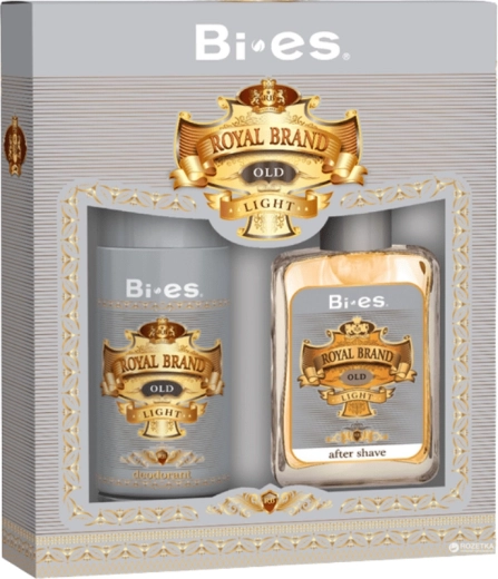 Vīriešu dāvanu komplekts BI-ES Royal Brand Light – dezodorants 150 ml un pēcskūšanās losjons 100 ml