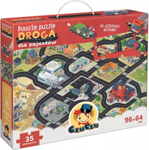 Large Puzzle - Roads for Vehicles