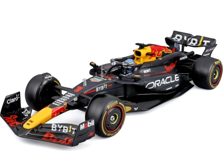 Bburago F1 modeļa auto Oracle Red Bull Racing RB20 2024 Max Verstappen 1:24 akrila kastē
