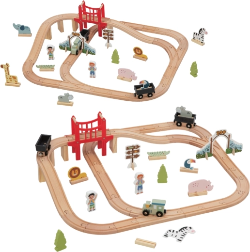 Variable wooden track