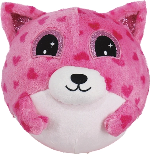 Inflatable plush teddy bear pink 15 cm