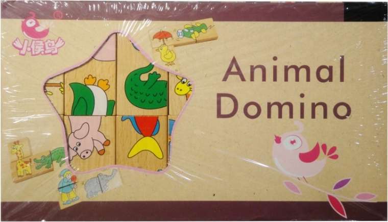 Koka domino ar dzīvniekiem
