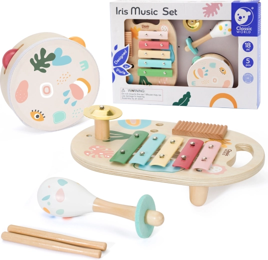 Classic World children's musical instrument set, 5 pieces