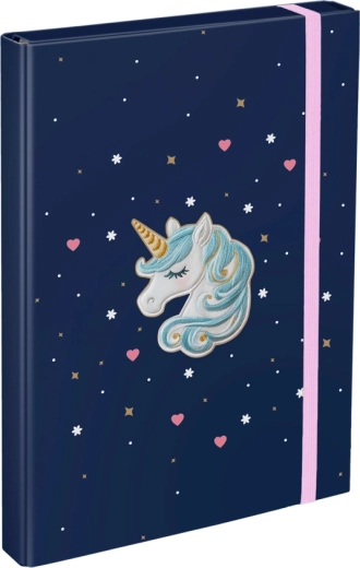 A4 burtnīcu mapes Unicorn Gold BAAGL