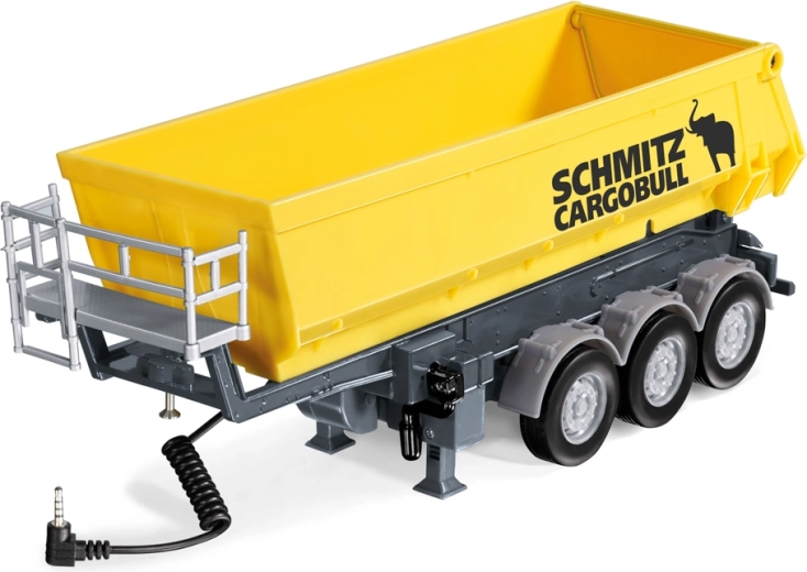 SIKU Control three-axle tipping trailer, yellow