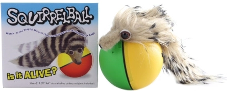 Battery-operated ferret with ball
