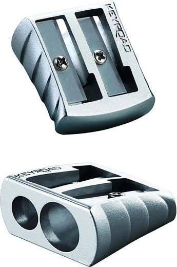 Asināmais Keyroad Metal Duo, metāla, sudraba krāsā