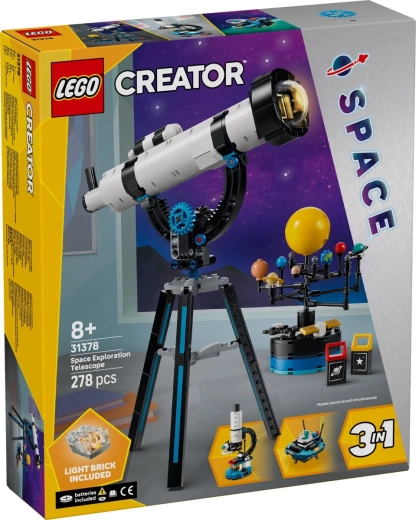 LEGO Creator 3 vienā teleskops kosmosa izzināšanai