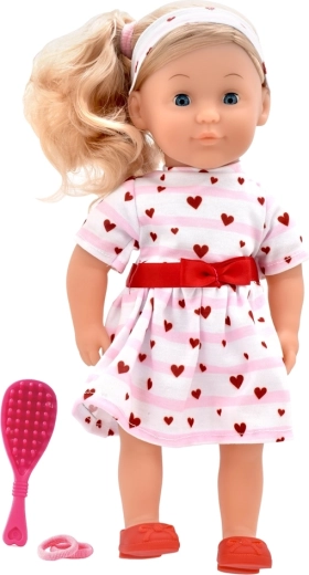 Lelle Dolls World Šarlote 36 cm – rozā princese ar sirsniņām