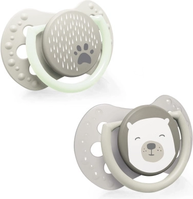 LOVI Dynamic Silicone Pacifier BUDDY BEAR 6-18m 2 pcs