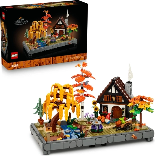 Lego Icons namiņš un rudens dārzs