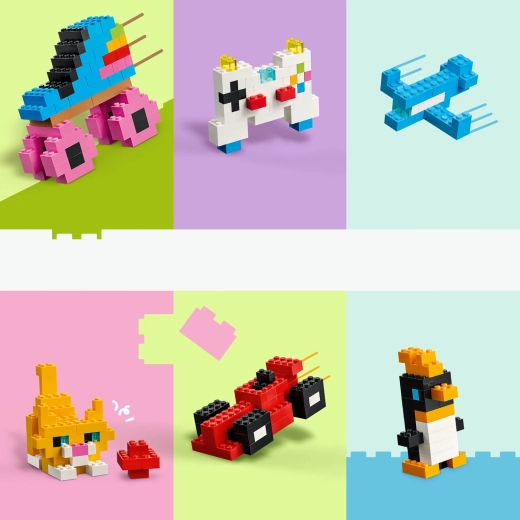 820 colorful bricks for free building