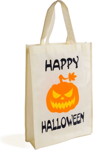 Helovīna dāvanu maisiņš ar ķirbi Happy Halloween, 30 × 40 cm
