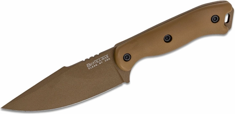 Universāls nazis KA-BAR Becker Harpoon 11,6 cm, smilšu brūns, Zytel, polimēra maksts