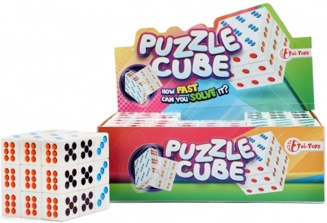 Folding Puzzle Cube with Dots