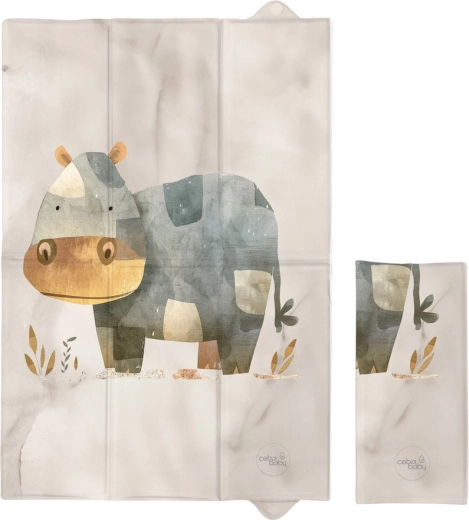 Ceba Baby ceļojumu pārtinamais paliktnis Basic cosy hippo 60 × 40 cm