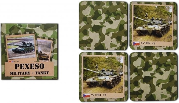 Retro pexeso “Militārie tanki”