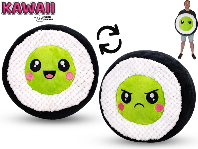 Plīša suši avokado 60 cm Plush Friends Kawaii - 1 gab.