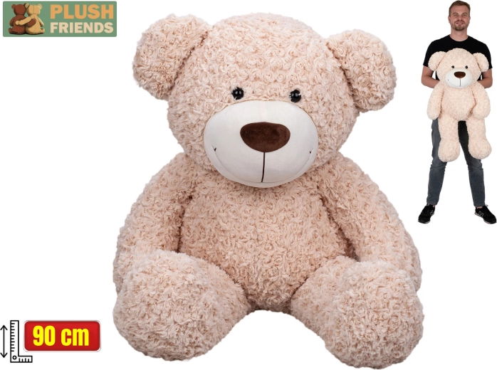 Plush Friends plush teddy bear beige 90 cm