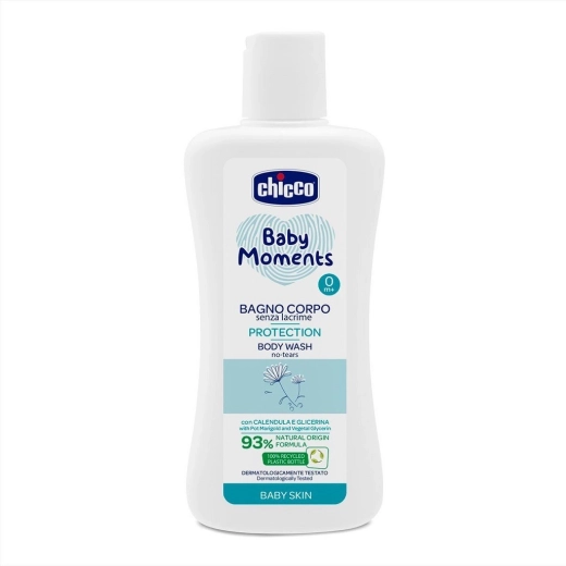 Chicco Baby Moments Protection dušas želeja bērniem no dzimšanas, 200 ml