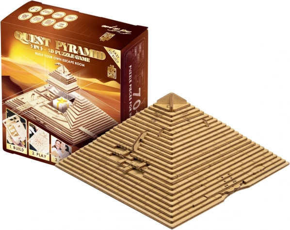 EscapeWelt Wooden 3D Puzzle Pyramid