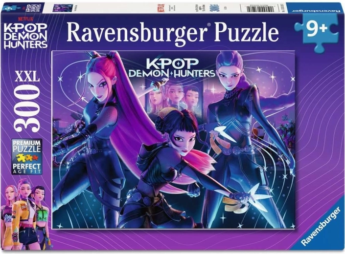 Ravensburger puzle K-pop: dēmonu mednieces – Rumi, Mira un Zoey (300 gabaliņi)