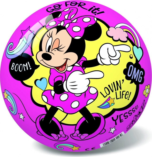 Rozā un violeta bumba ar Disney Minnie