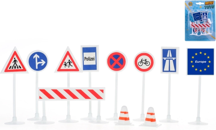 Children’s Traffic Sign Set – 11 pieces
