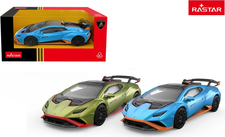 Automašīnas modelis Lamborghini Huracan STO Rastar 1:43 zaļš – 1 gab.