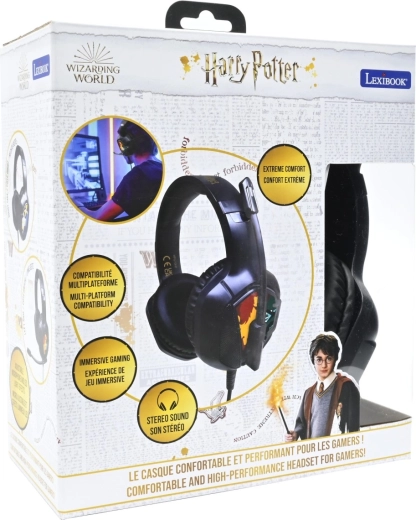 Vadu spēļu austiņas Harry Potter ar gaismas efektiem un mikrofonu