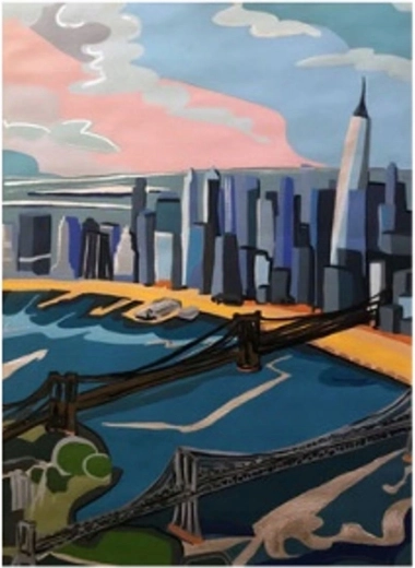 Norimpex Gleznošana pēc numuriem “Debesskrāpji piekrastē” 40 × 50 cm