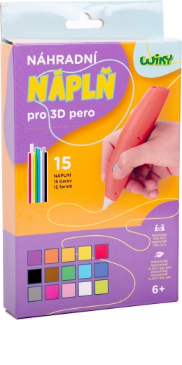 Rezerves pildījumi 3D pildspalvai WIKY 15x3 m (čehu iepakojums)