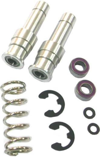Aluminum servo shaft with ball bearings as-1, 2 pcs