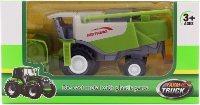 Metal Combine Harvester in a Box