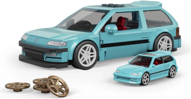 Hot Wheels Speed Series – pielāgotais ’90 Honda Civic EF auto būvēšanas komplekts