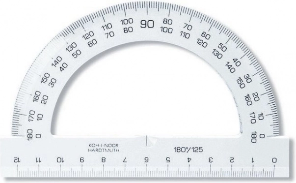Leņķmērs 12 cm caurspīdīgs KOH-I-NOOR