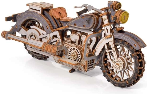 Little Story 3D koka motocikla konstruktors Comanche pelēks