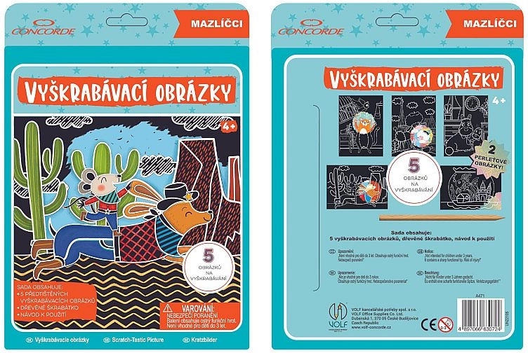 Iezskrāpējamo attēlu komplekts Concorde – mīluļi
