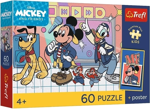 Disney Mickey Mouse peļu banda – puzle bērniem (60 gabaliņi)