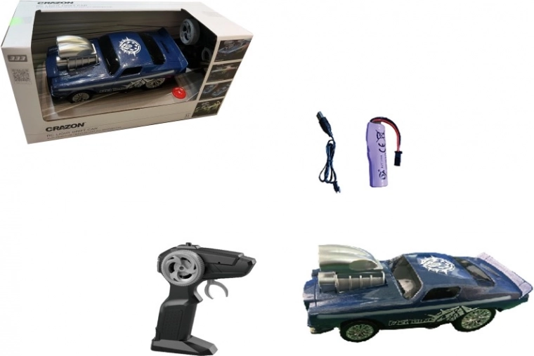 RC auto Drift zilā krāsā