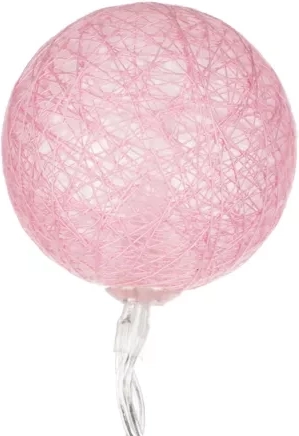 Izgaismota “cotton balls” virtene komplektā