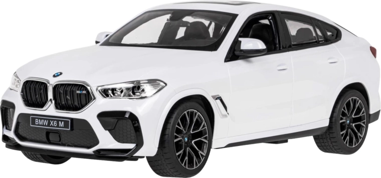 Tālvadības auto BMW X6 M 1:14 Rastar, balts - 1 gab.