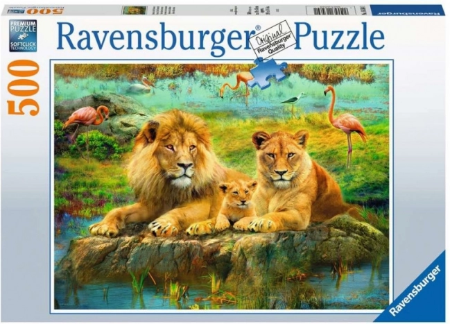 Ravensburger puzle Lauvas savannā 500 gabaliņi
