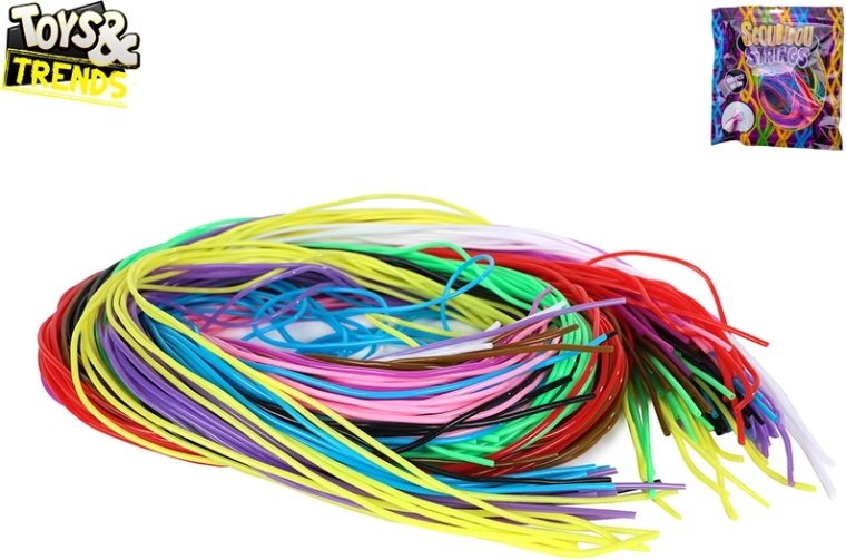 Scoubidou lacing plastic cords – set of 100 pcs