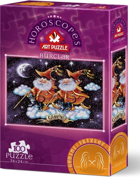 ART PUZZLE Dvīņi – zodiaka zīme, 100 gabaliņi