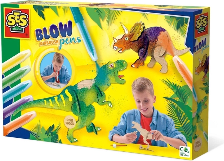 Pūšamie flomāsteri ar airbrush efektu