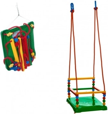 Plastiskās šūpoles ar aizsargmargām 35 × 34 cm, kravnesība 40 kg