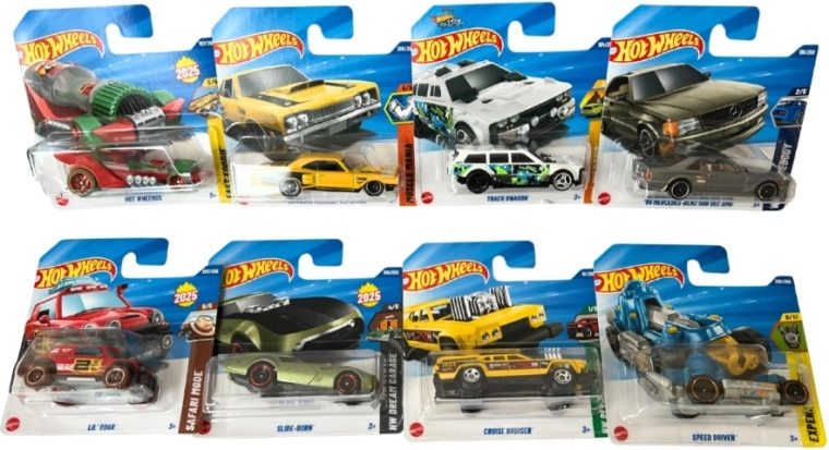 Varied models and the signature Hot Wheels style