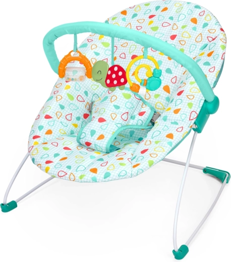 Bright Starts Colorful Confetti Bouncer with toys from birth