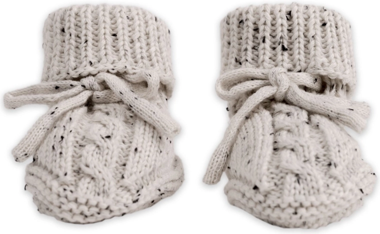 Lodger adīti zīdaiņu zābaciņi knit cable ground 0–6 mēneši